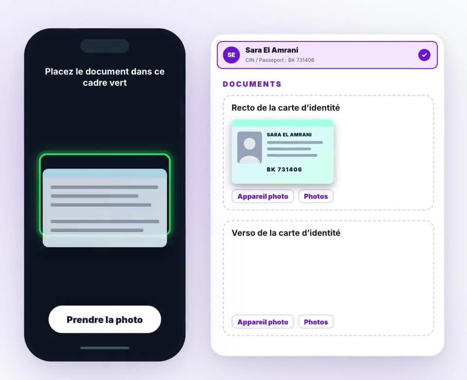 Papers scanned, not photocopied: app screen